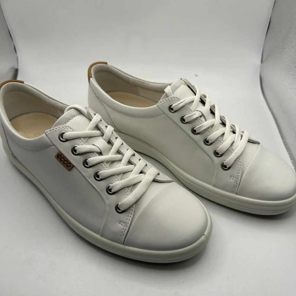 Ecco Women's Soft 7W White Lace Up Sneakers 43000301007. EU 38 US 7-7.5 New